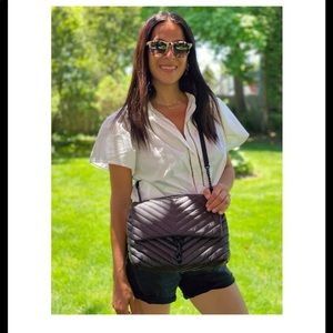 Rebecca Minkoff Nylon Edie jumbo flap black used